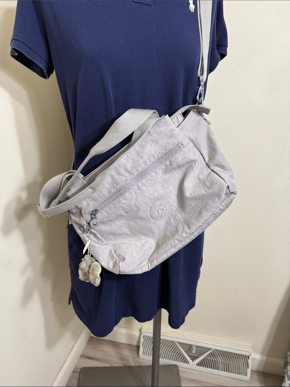 KIPLING Grey Elysia Crossbody Bag New Without tag